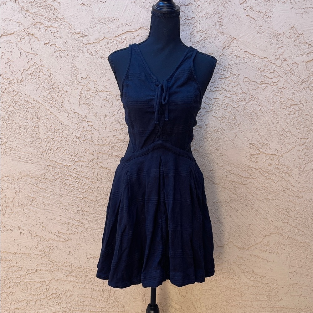 Free People Sleeveless Mini Dress with Cutouts